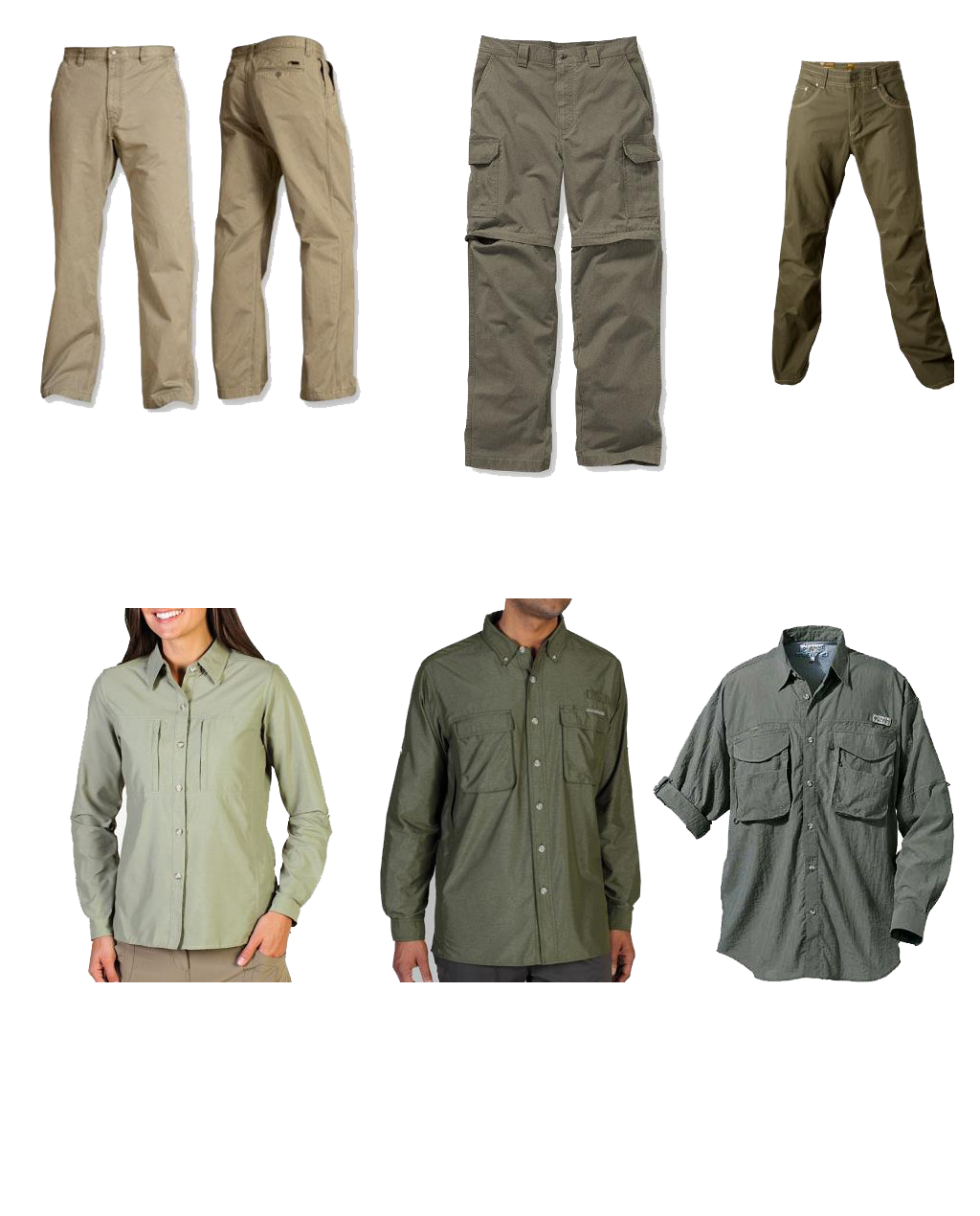 clothing to take on safari